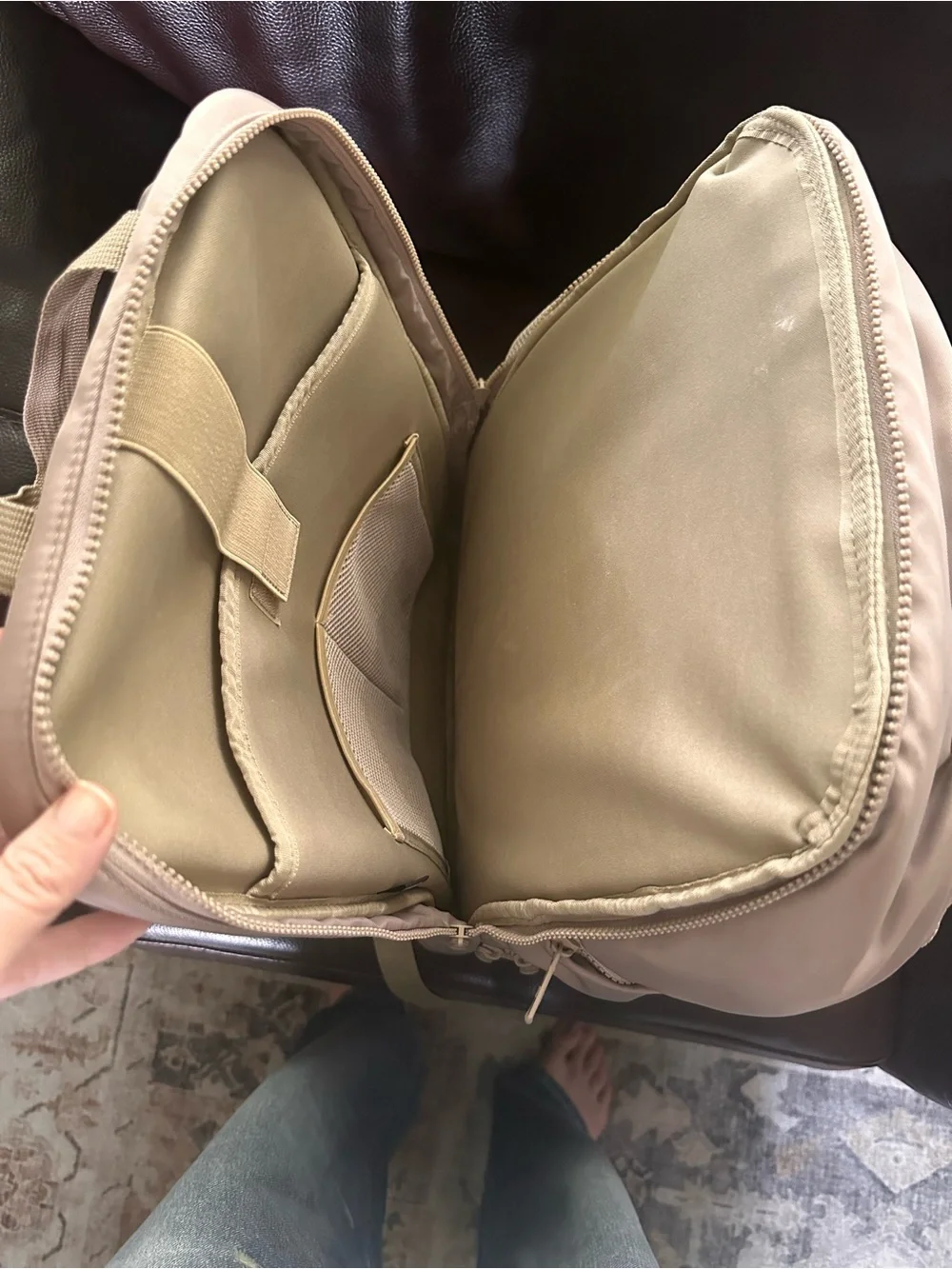 1st Phorm Transit Commuter Backpack - Taupe / Beige (Great condition)